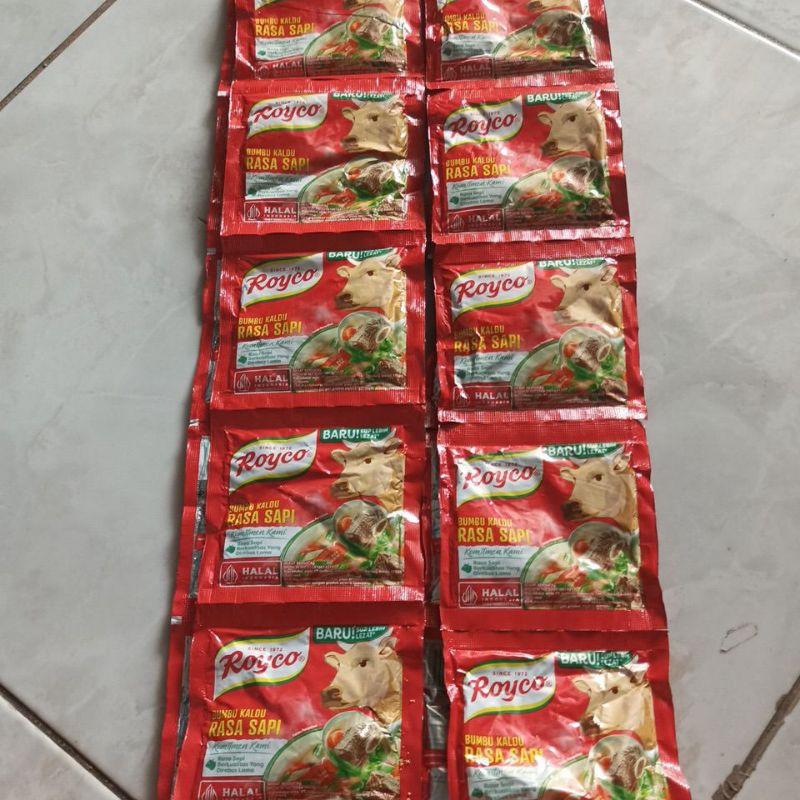 

Royco rasa sapi 1 renteng isi 12