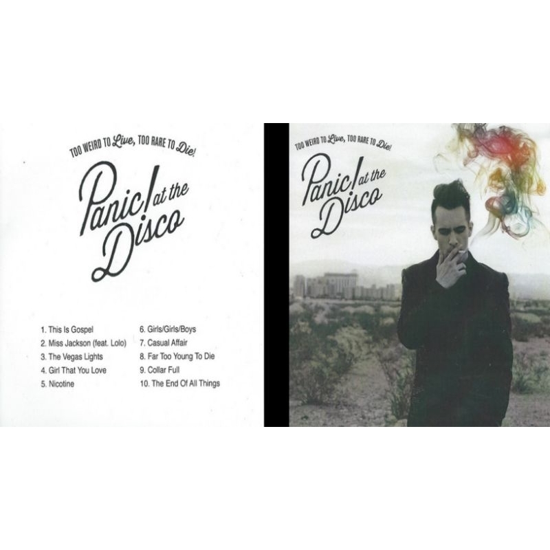 panic at the disco cd album too weird to live too rare to die