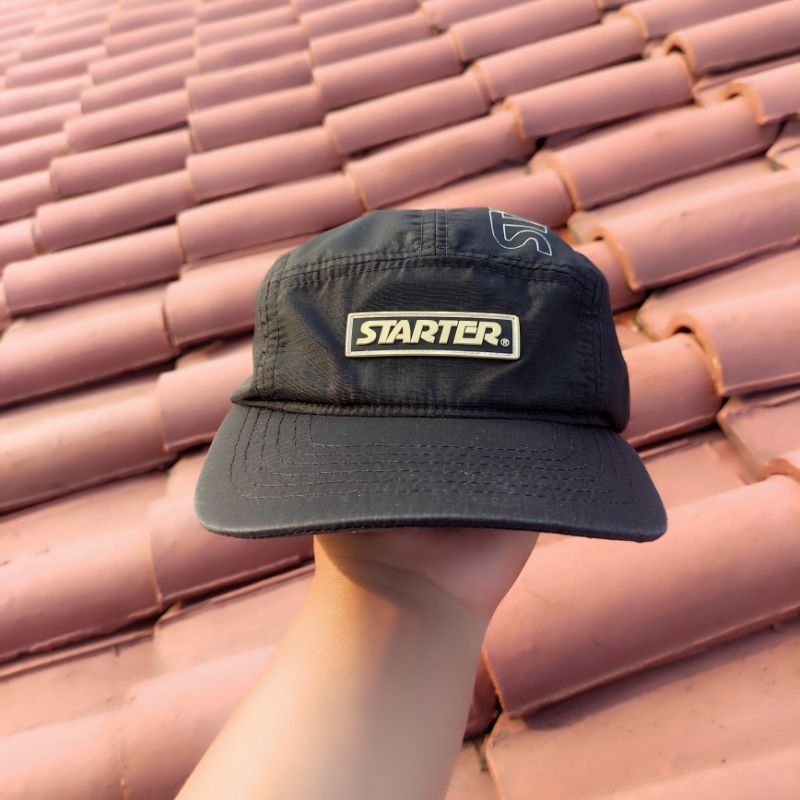 Topi 5 Panel Starter Bl4ck L4b3l & Obey International
