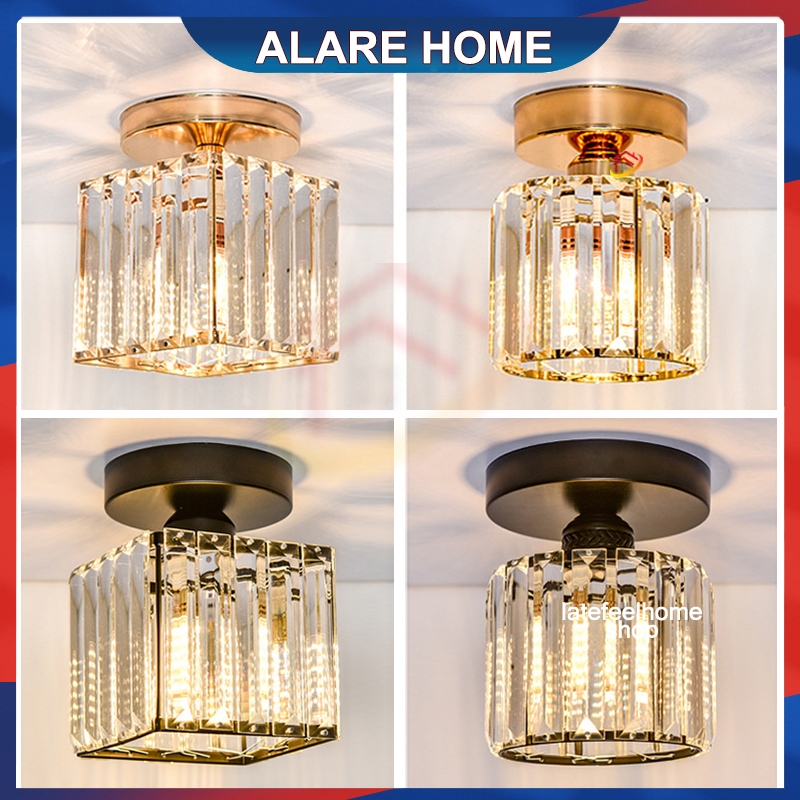 Lampu Plafon LED Lampu Gantung Kristal Lampu langit-langit lampu gantung kristal ruang tamu lampu ga