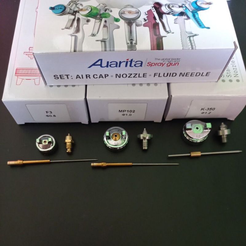 Nozzel Spray Gun Auarita Original Nozzle MP102 - Nozzle K350 - Nozzle F3