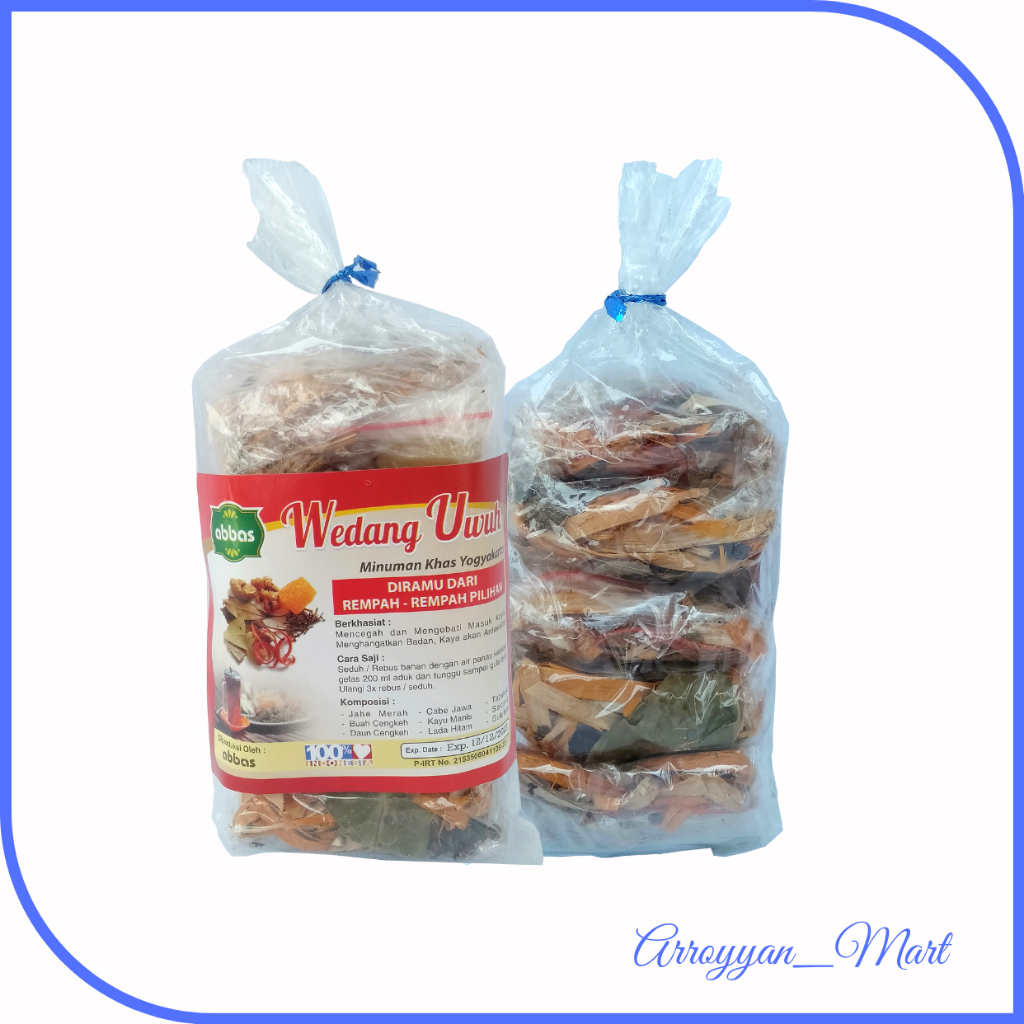 

WEDANG UWUH MINUMAN KHAS JOGYA ISI 5 SACHET ABBAS