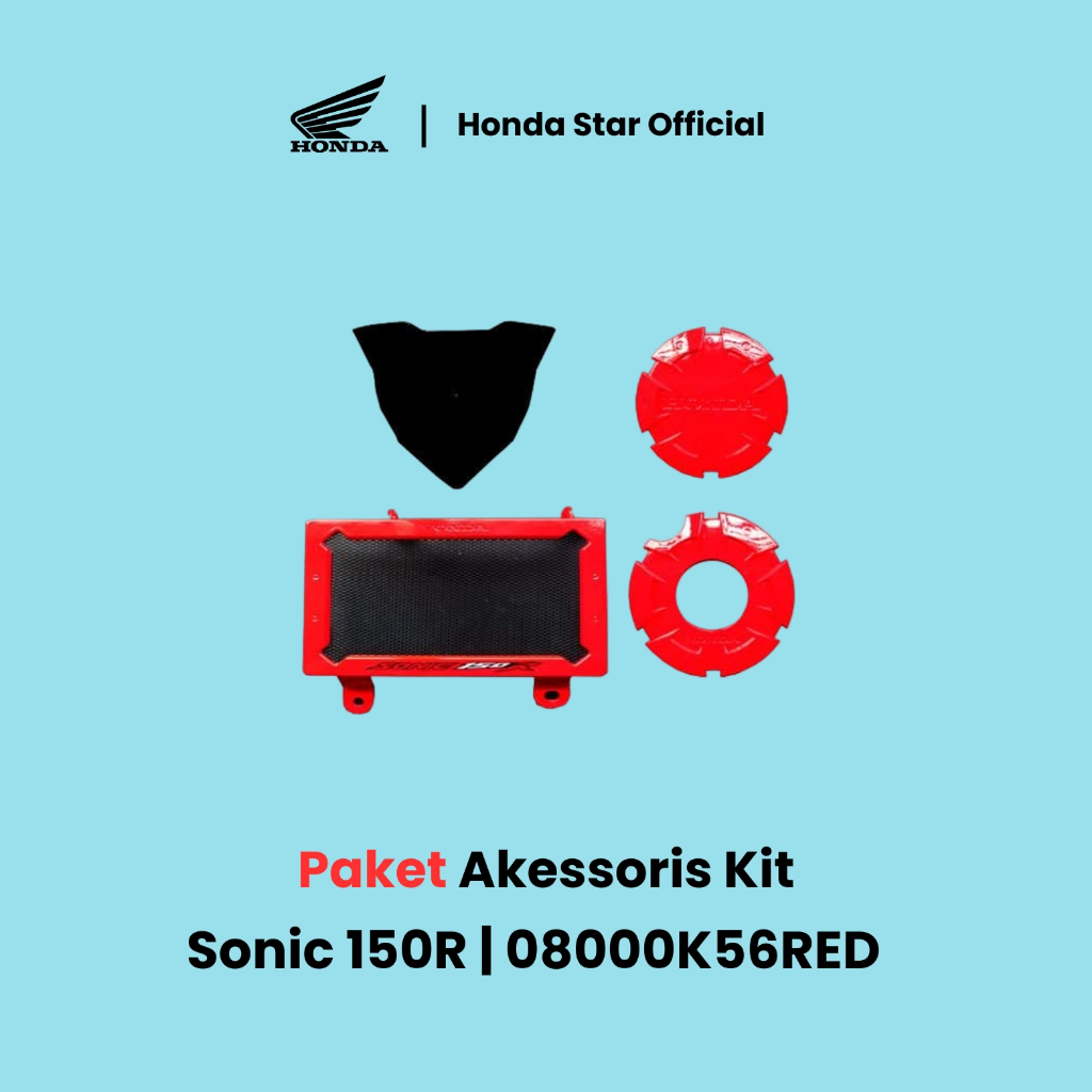 Sonic 150 R / 150R - Honda ORI Paket Aksesoris Kit - RED