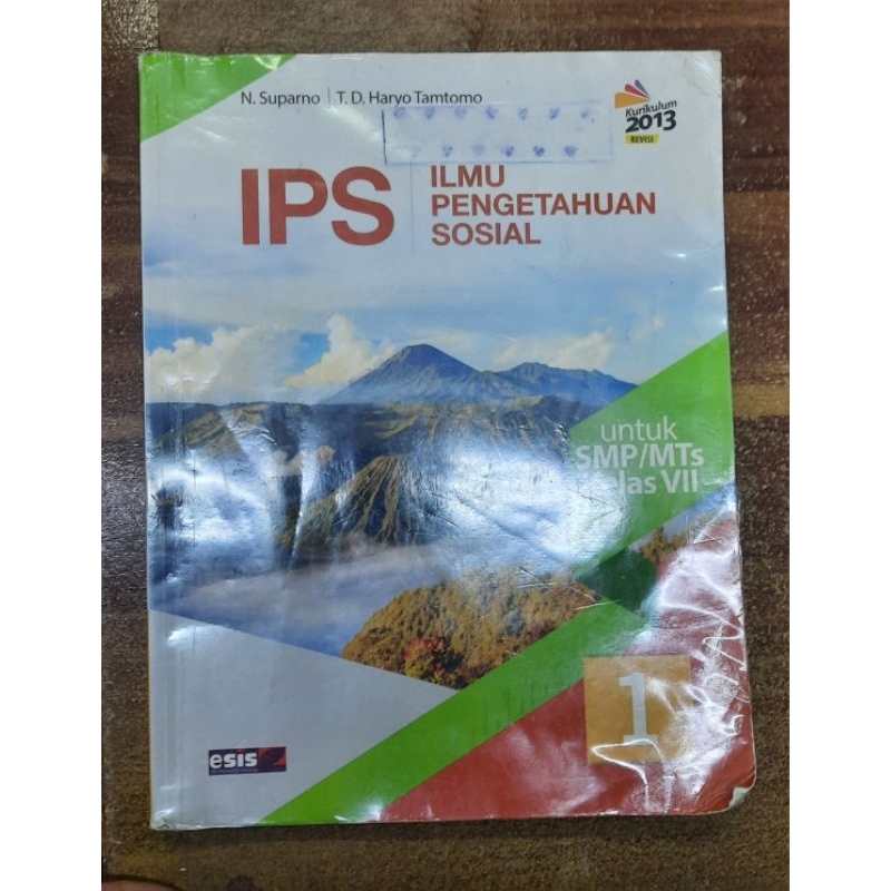 IPS kelas 1 SMP/ kelas VII buku second/ bekas