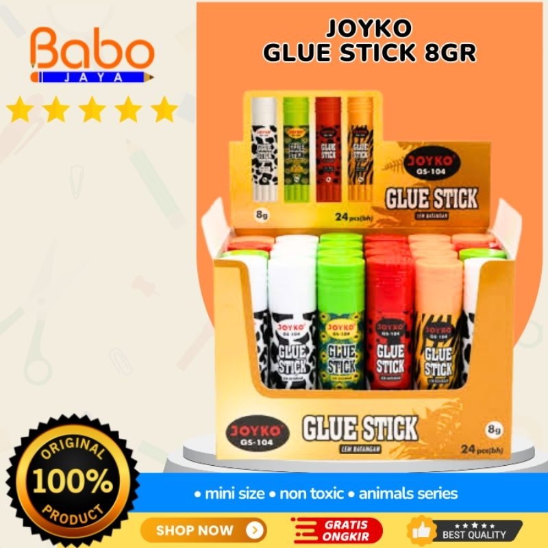 

BABO JAYA JOYKO GLUE STICK 8 GRAM / LEM BATANGAN ANIMALS SERIES