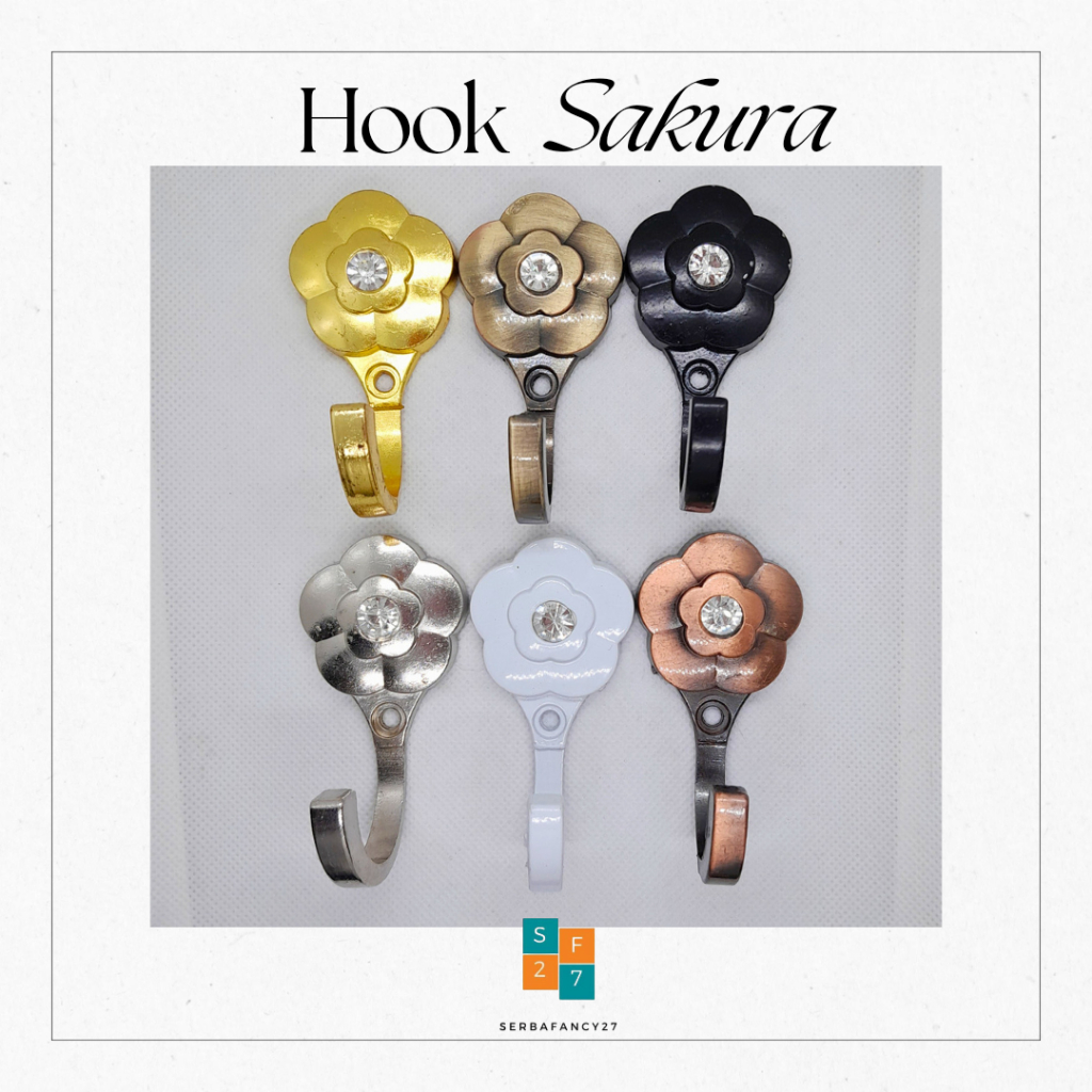 HOOK CANTOLAN GORDEN / PENGAIT GORDEN MODEL BUNGA - HOOK SAKURA