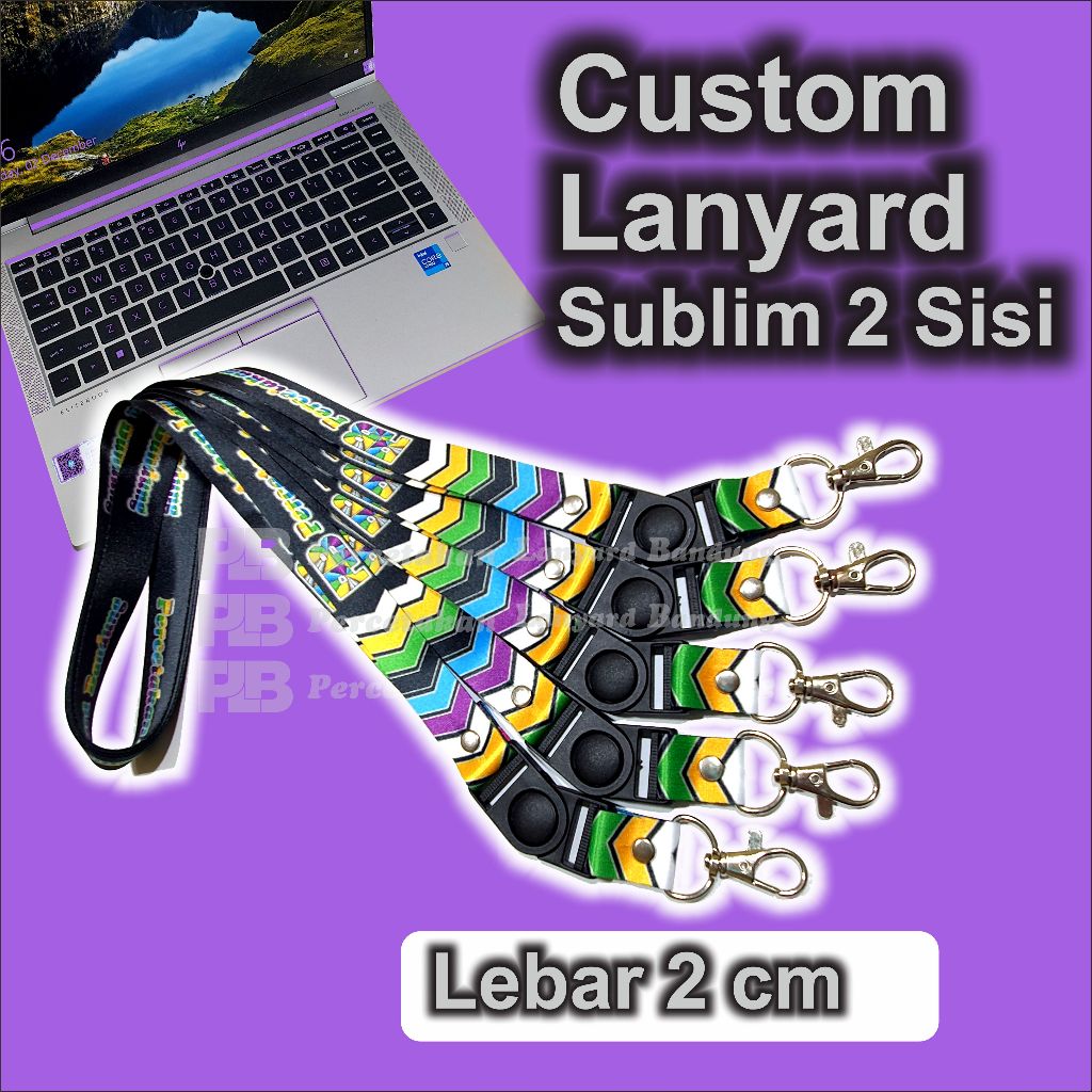 

CETAK TALI LANYARD PRINTING SUBLIM 2 MUKA 2 CM MIN CETAK 10pcs