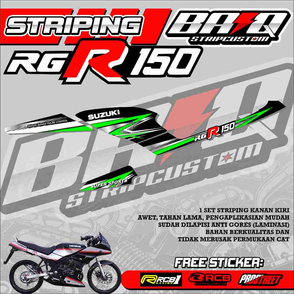 STICKER STRIPING RGR 150 - STRIPING RGR 150 PREMIUM ABSTRAK 05
