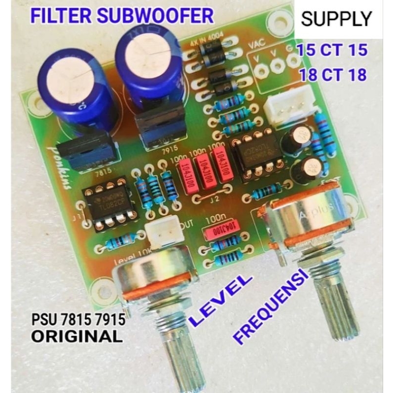 Filter Subwoofer IC TL082 / Fiter Subwoofer Lengkap Frekuensi IC TL082