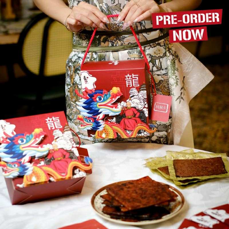 Pre-Order Hamper Imlek Hamper CNY Paket Imlek Dendeng Babi Prince Bakkwa Asli Malaysia