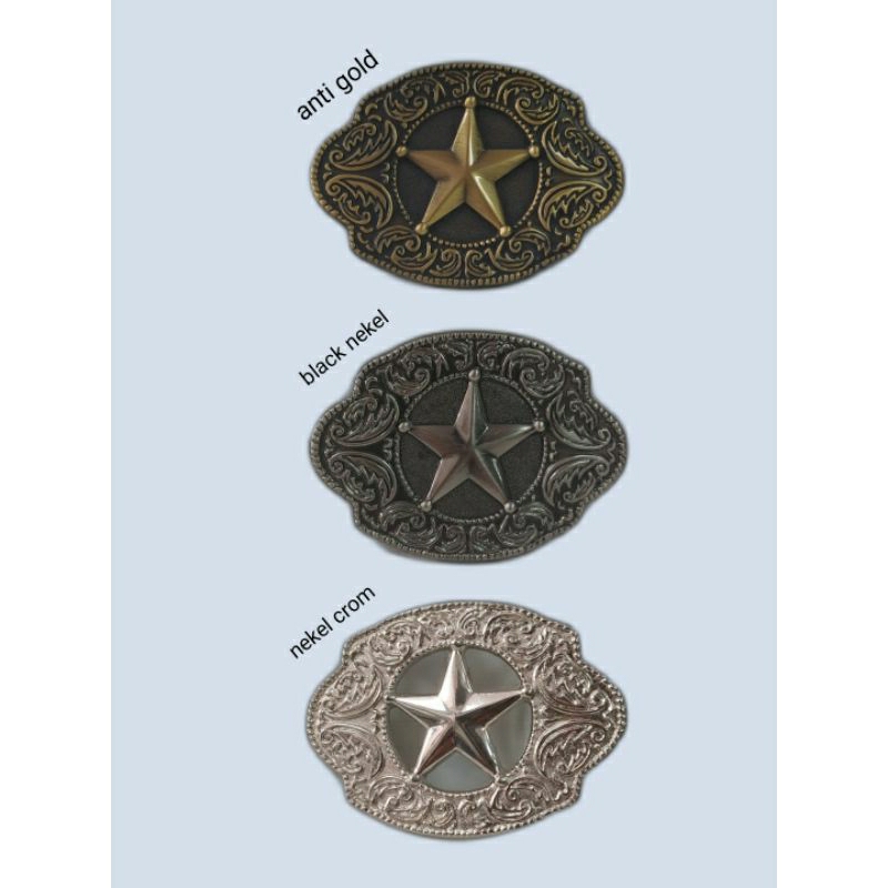 Kepala ikat Pinggang Kulit