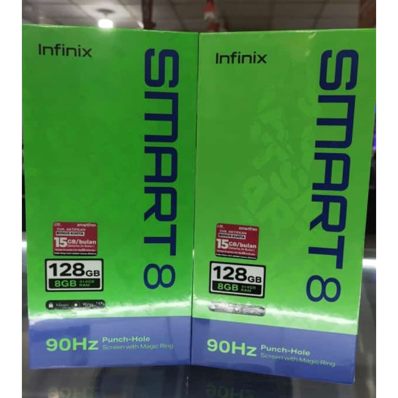 infinix smart 8 ram 4gb/128gb baru segel garansi resmi infinix indonesia
