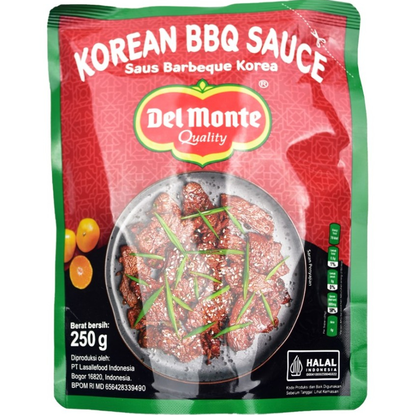 

Delmonte Korean Barbeque BBQ Sauce / Saus BBQ Korea 250gr