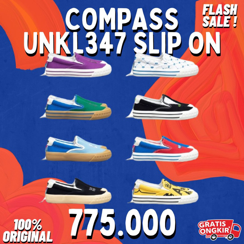[ORIGINAL] COMPASS X UNKL347 SLIP ON