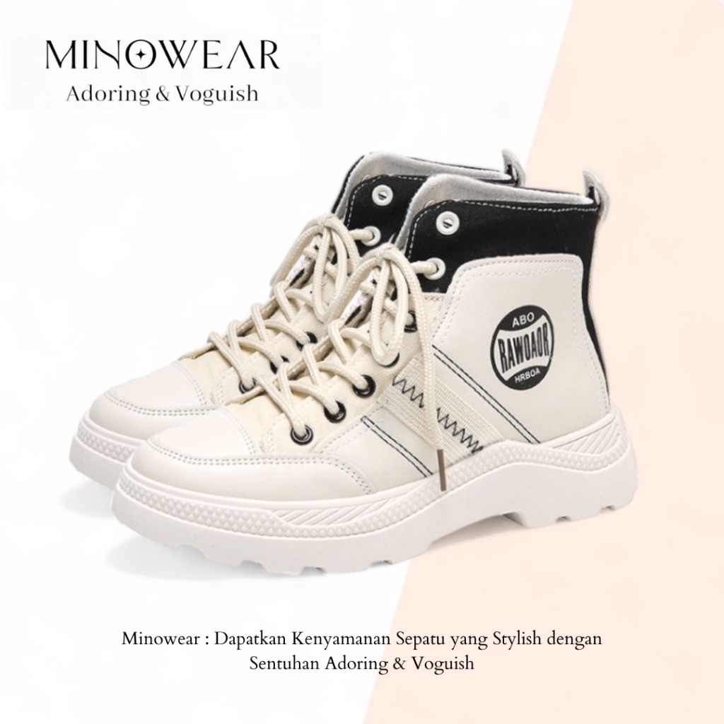12.12 FLASH SALE Minowear Ornella Boots - Sepatu Wanita Modis 