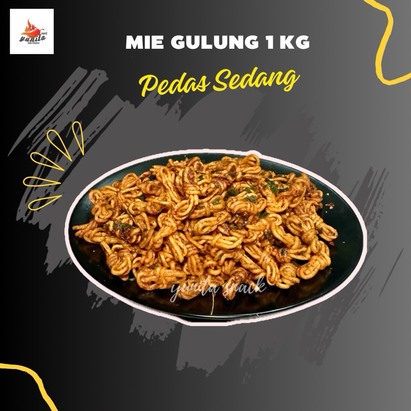 

Mie gulung Mie Uwel pedas Balado Gurih daun jeruk 1kg