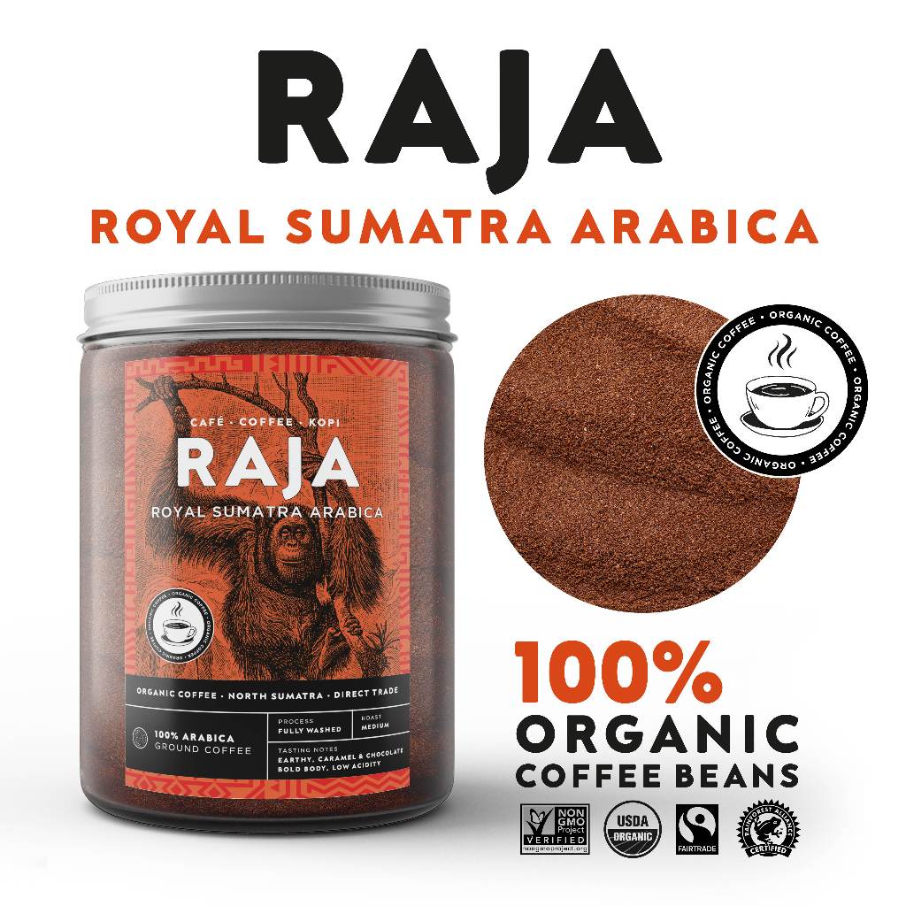 

Bali Bo'hem Kopi Bubuk Organik Arabika Premium RAJA (botol kaca) 200g/300g - Single Origin Coffee