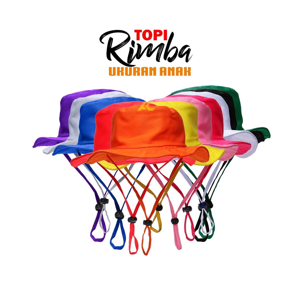 Topi Anak Rimba Bordir Nama Topi Anak Gunung Reques Bordir Nama Topi Bucket Rimba Tali Anak Laki Lak