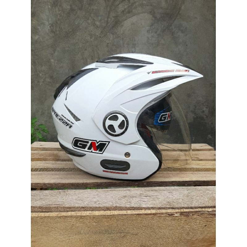 Helm GM Imprezza Doble Visor White (Bekas)