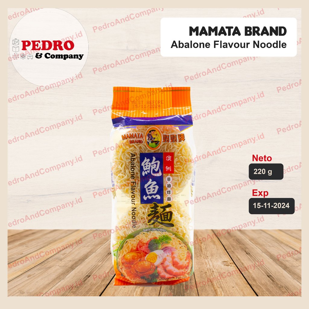 

Mamata brand abalone flavor noodle 220 gr - mie mi rasa abalon