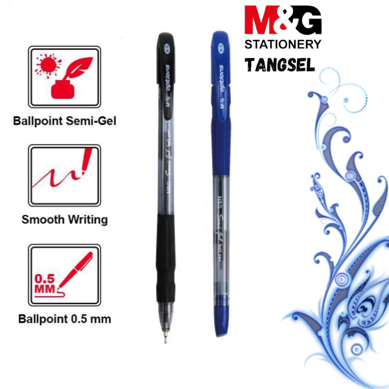 

M&G Super Smooth Semi-Gel Ball Pen Black 0.5mm