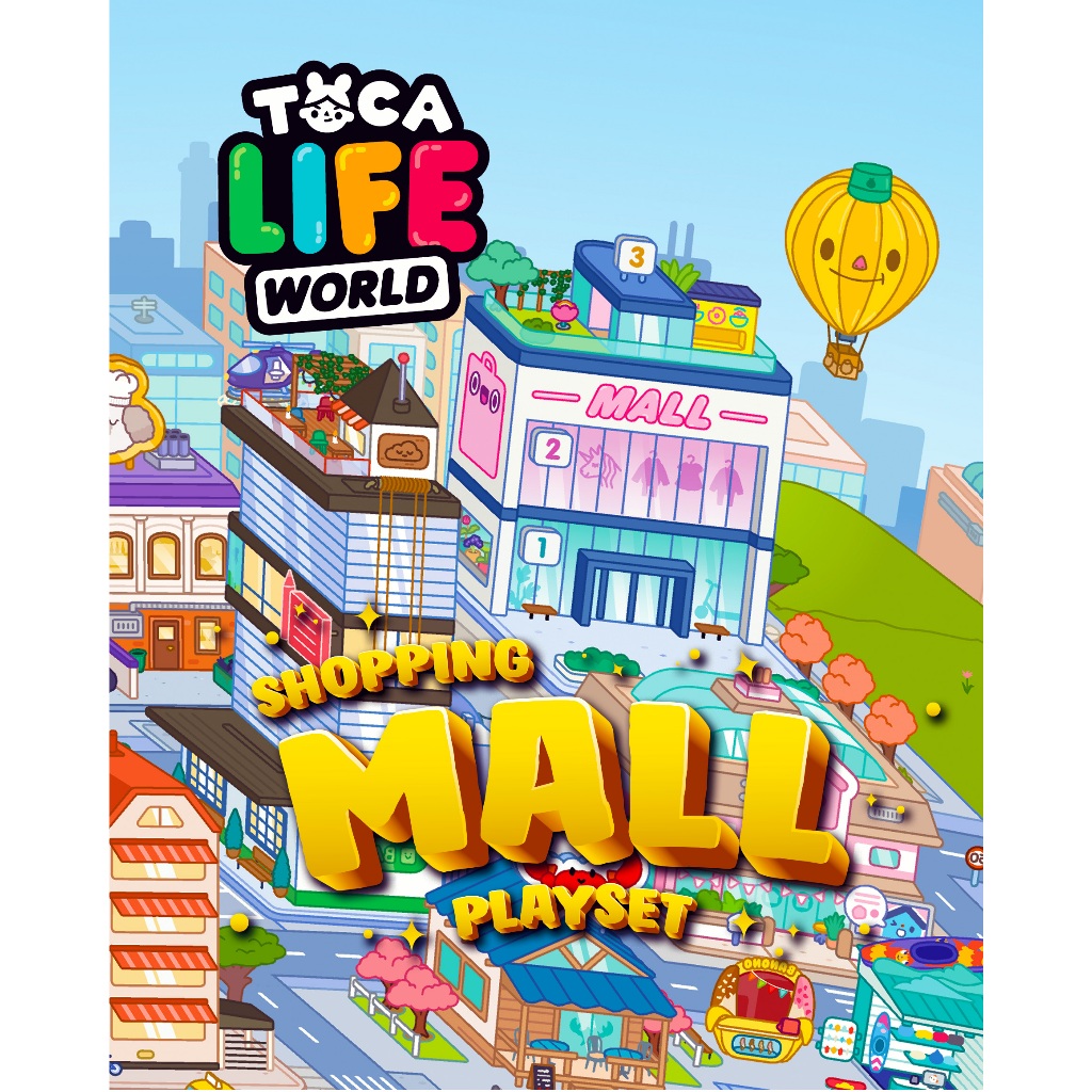 Paper Doll Toca Boca Life World Mall Series Quite Busy Book