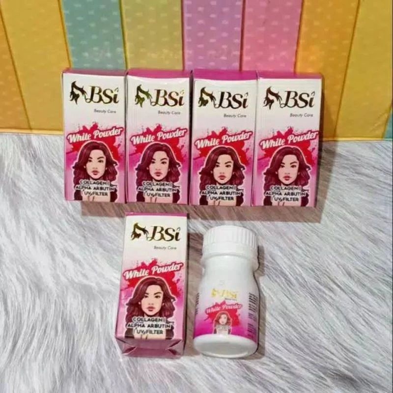 ( SERBUK PEMUTIH ) BSI WHITE POWDER ORIGINAL BPOM TANPA DOS