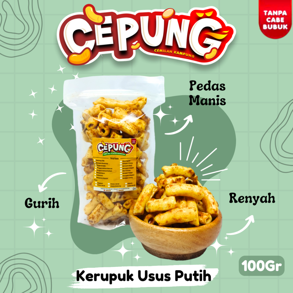 

KERUPUK SEBLAK USUS PUTIH 100GR