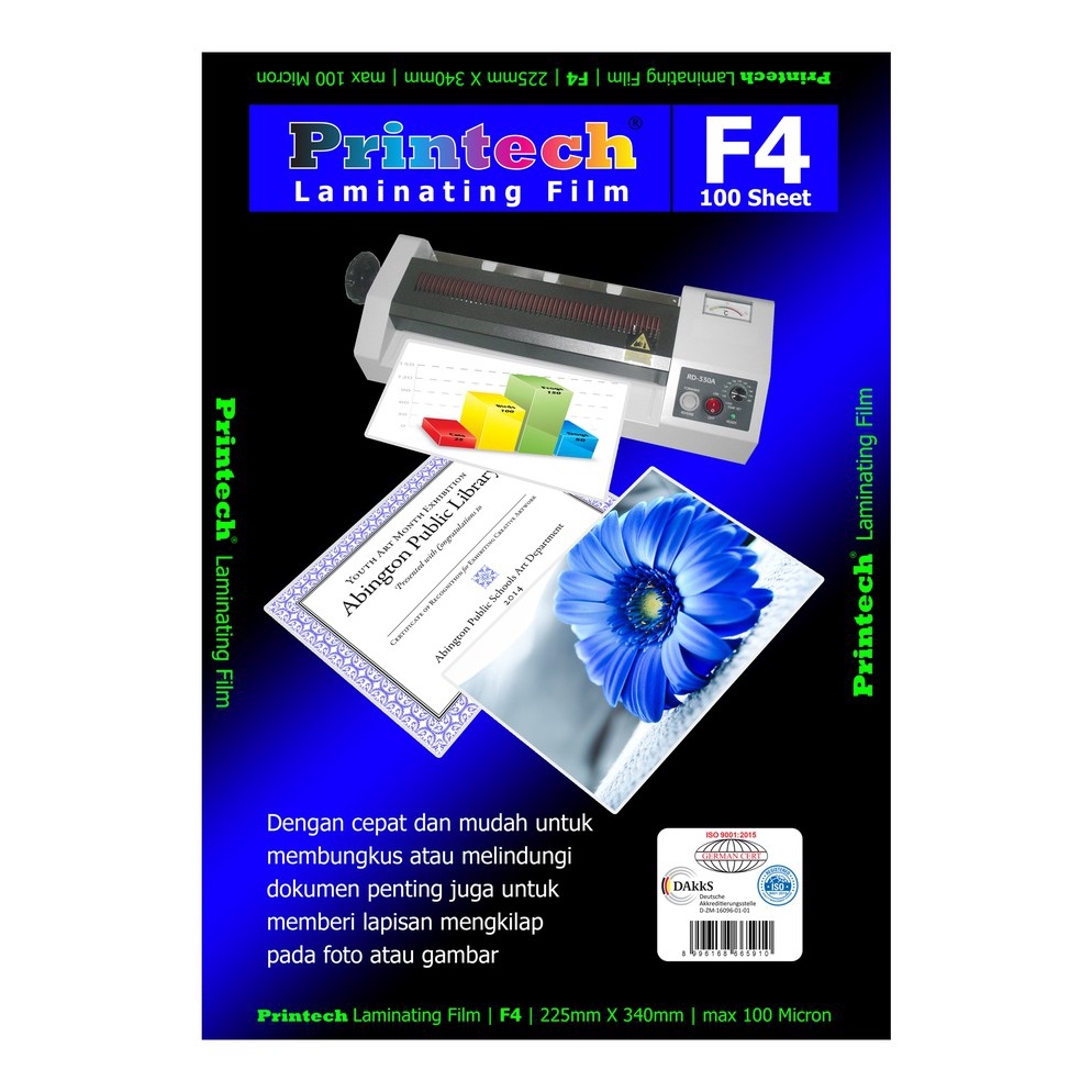 

Bagus Banget.. PRINTECH Laminating Film Pouch / Plastik Laminating F4 - 06003 81