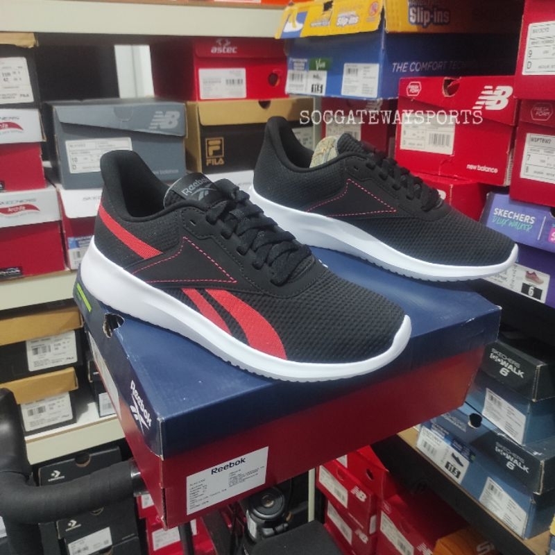 Reebok Fluxlite Black Red BNIB Original 100% - REEBOK RUNNING SNEAKERS