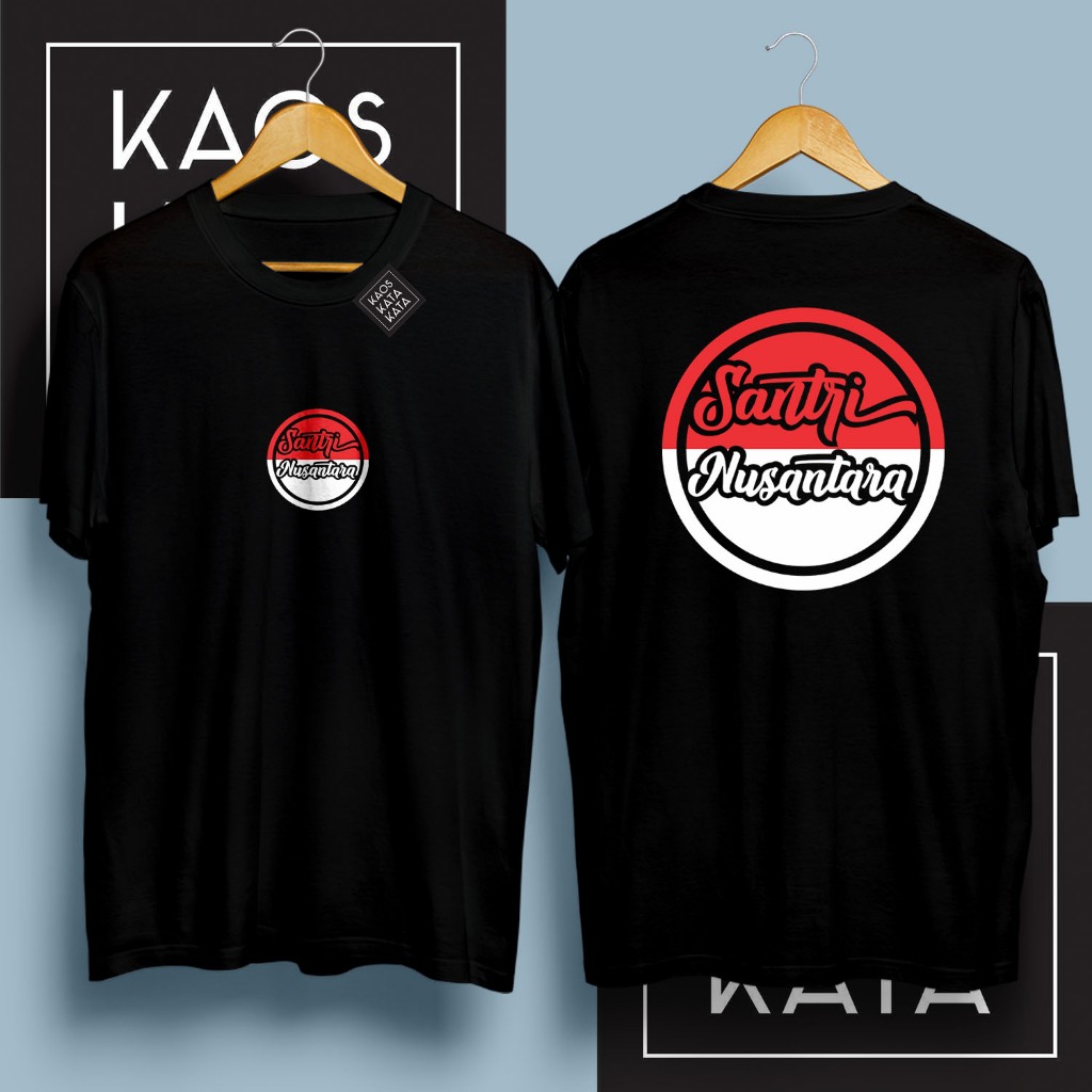 Baju Kaos Santri Nusantara Sablon Depan Belakang Santri 188