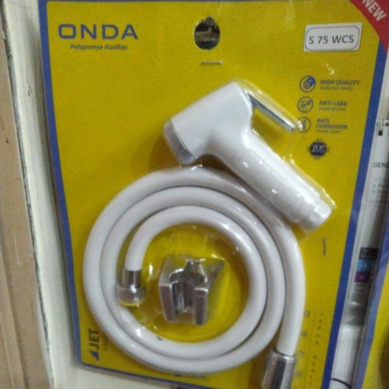 shower cebok Onda shower toilet S 75 WCS. shower cebok jet shower onda putih murah