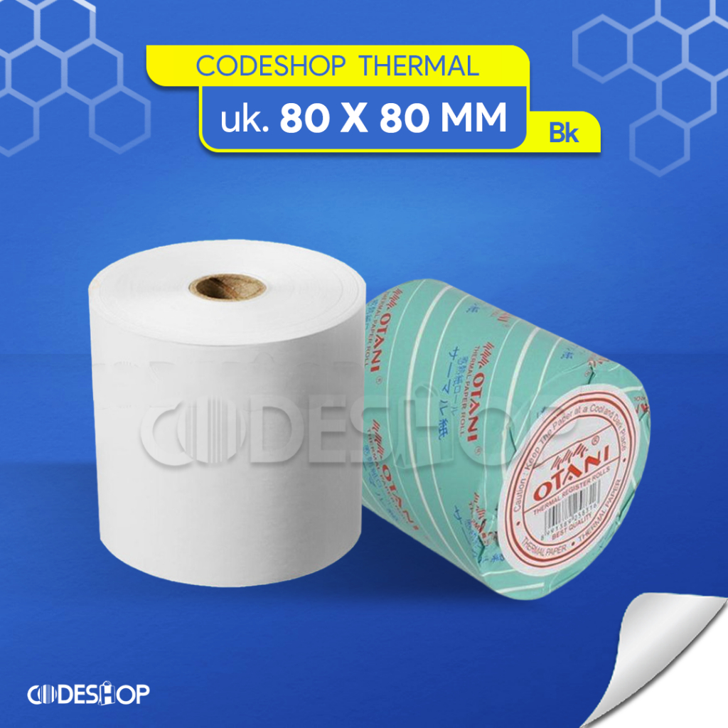 

Kertas Thermal Roll Otani 80x80 mm | Hitam 80 x 80 Satuan