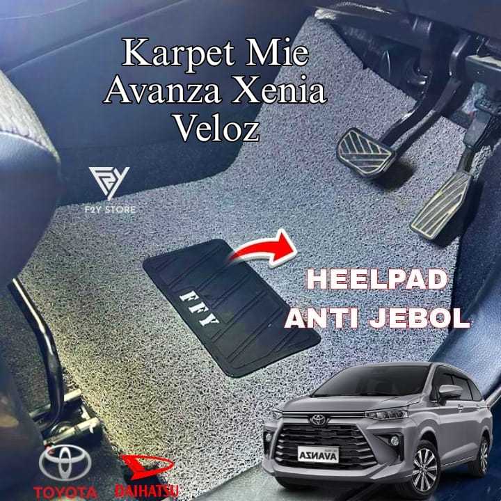 Karpet Mobil Mie Bihun AVANZA VELOZ XENIA 2022 2024 Full Set Bagasi