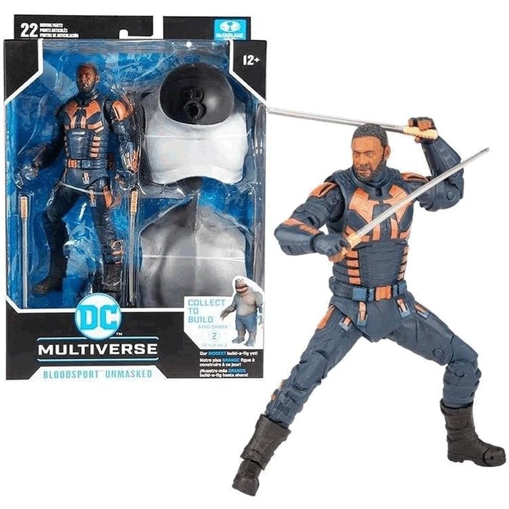 McFARLANE TOYS DC MULTIVERSE BLOODSPORT UNMASKED ACTIONFIGURE ORIGINAL