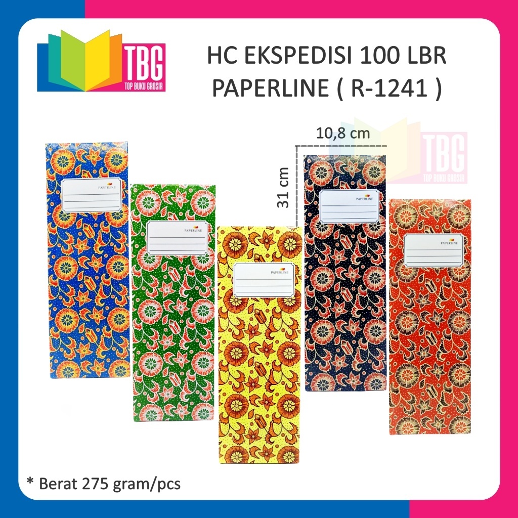 

1 PCS HARD COVER EKSPEDISI 100 LEMBAR PAPERLINE NOTEBOOK BUKU CATATAN PANJANG PEMBUKUAN (R-1241)