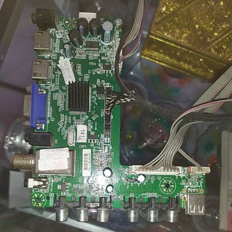 mainboard tv polytron pld 32t710 tinggal ganti ic memory
