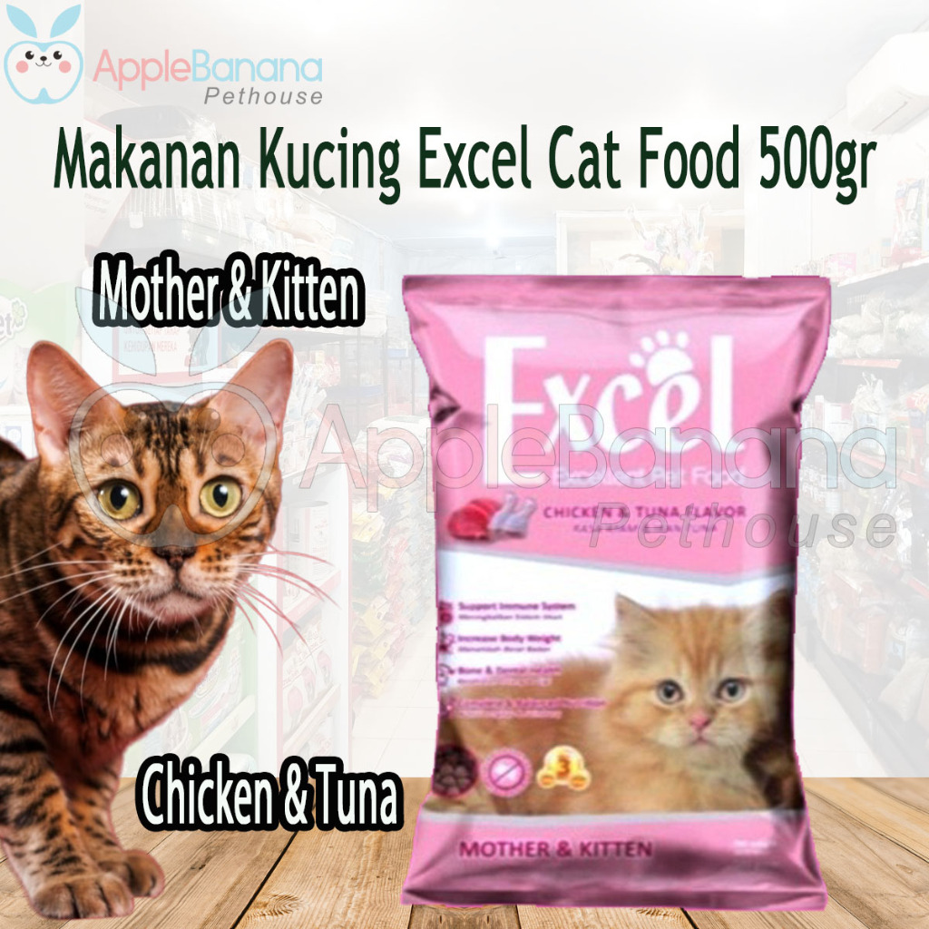 makanan kucing excel mother kitten 500 gram - Excel Mother & Kitten