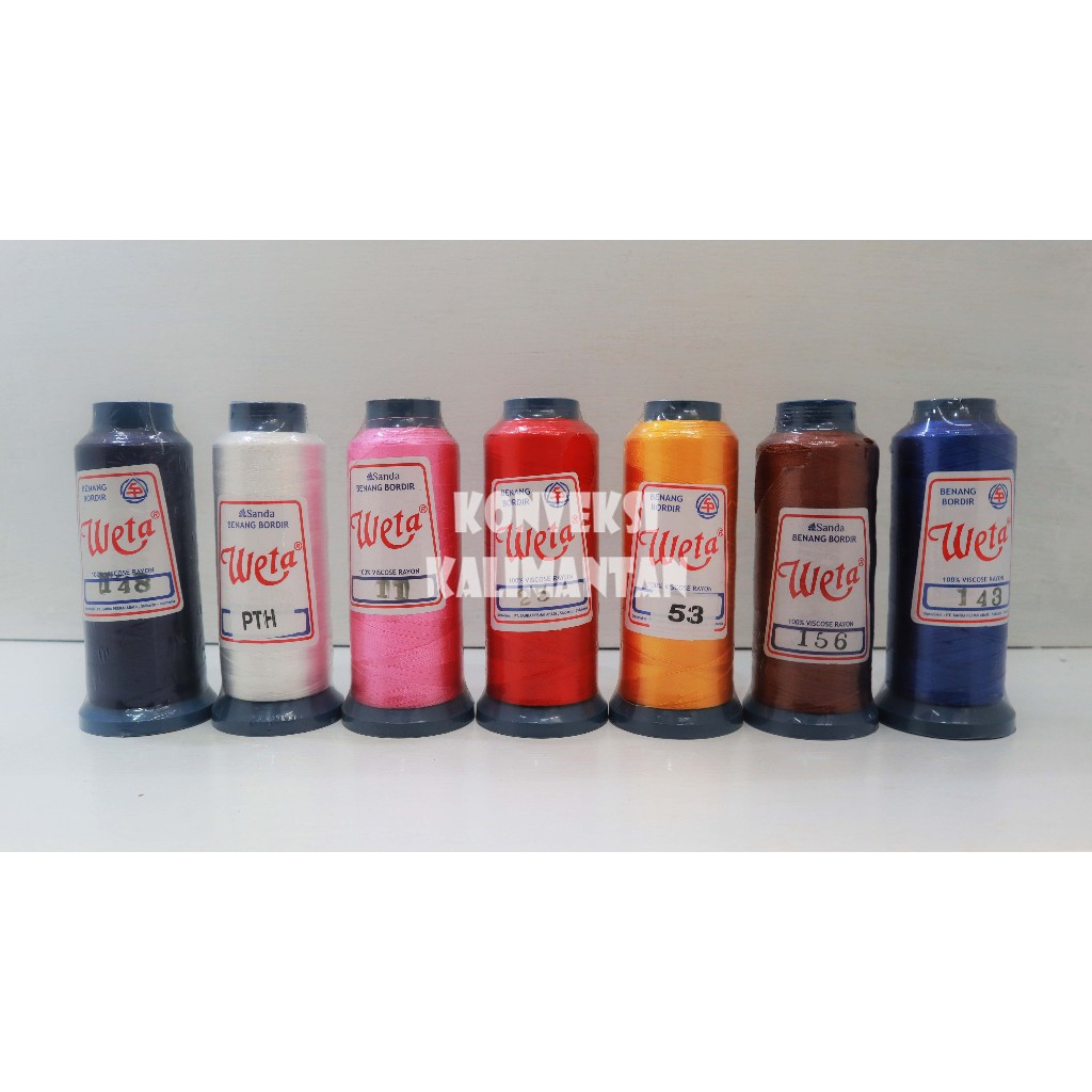 Benang Bordir Merk Weta / Benang Viscose Rayon