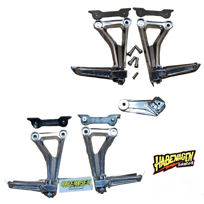 foot step footstep postep belakang CBR cb 650 f cb650 CB650F krom chrom krum chrome pnp cb gl 100 12
