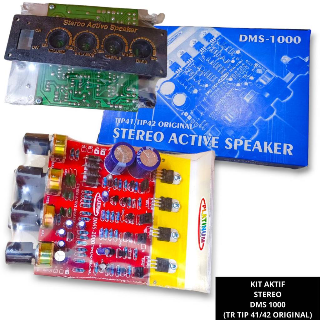 Kit Aktif Stereo DMS 1000 Power Active Amplifier DMS1000 Platinum Series