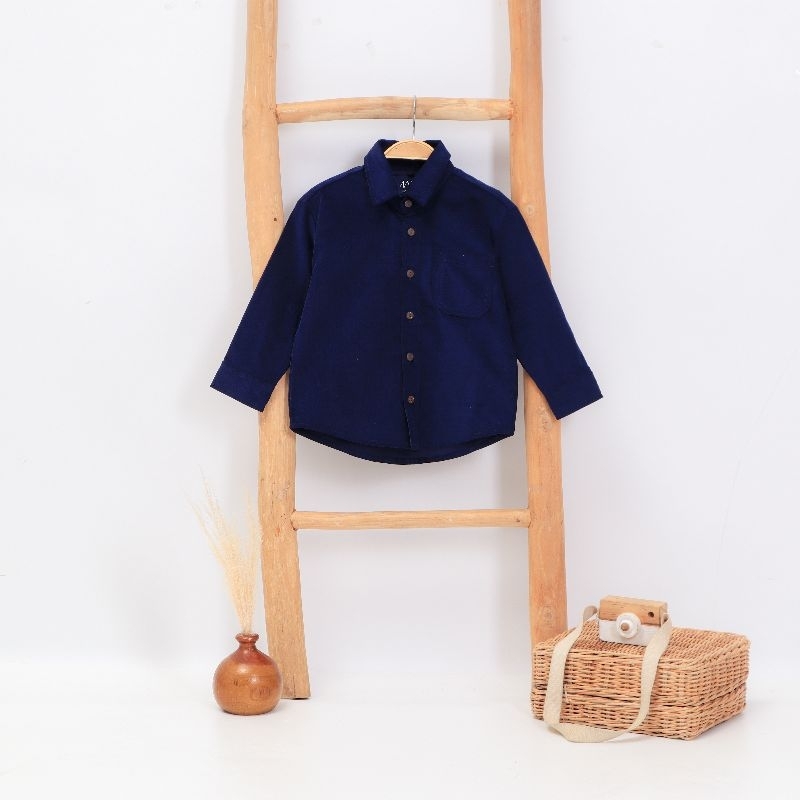 Baby Corduroy Navy Shirt