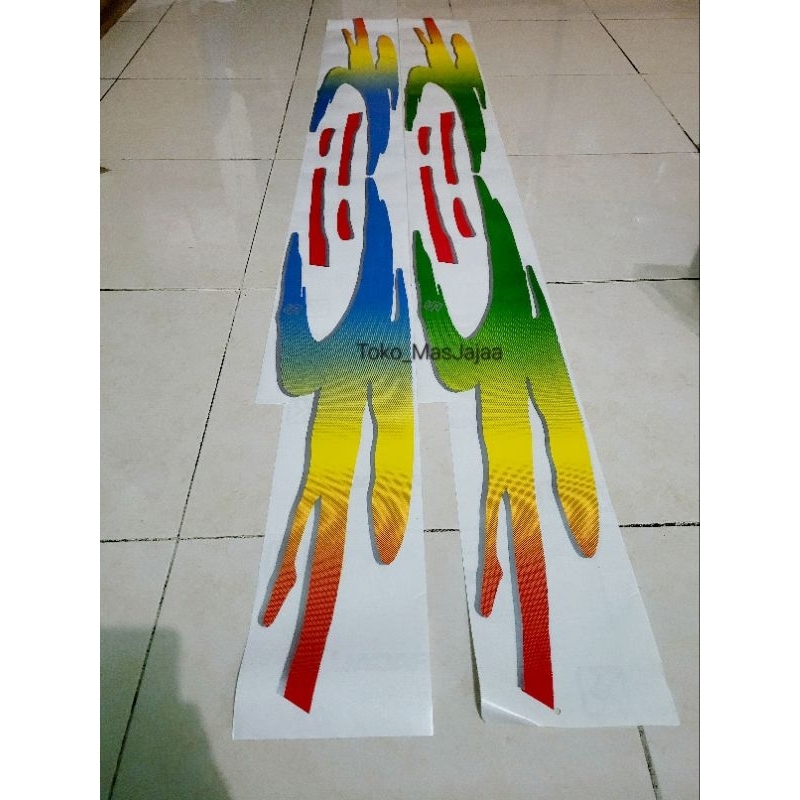 Sticker stiker list body suzuki katana trisula tahun 1995 / stiker katana dx gx