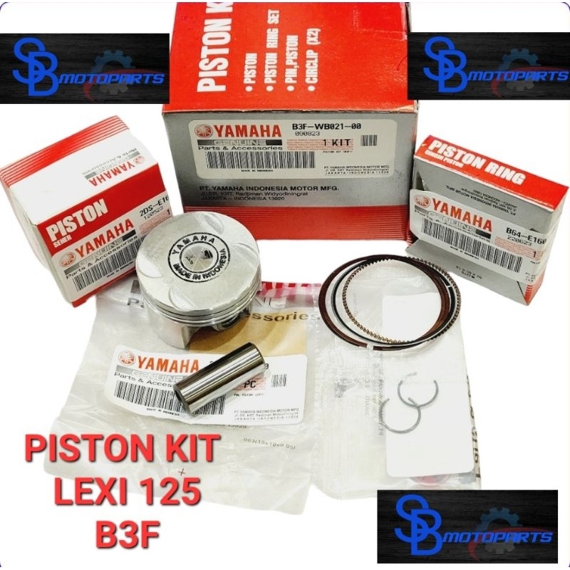 PISTON KIT SEHER YAMAHA LEXI 125 LEXI F1 LED ASLI YAMAHA