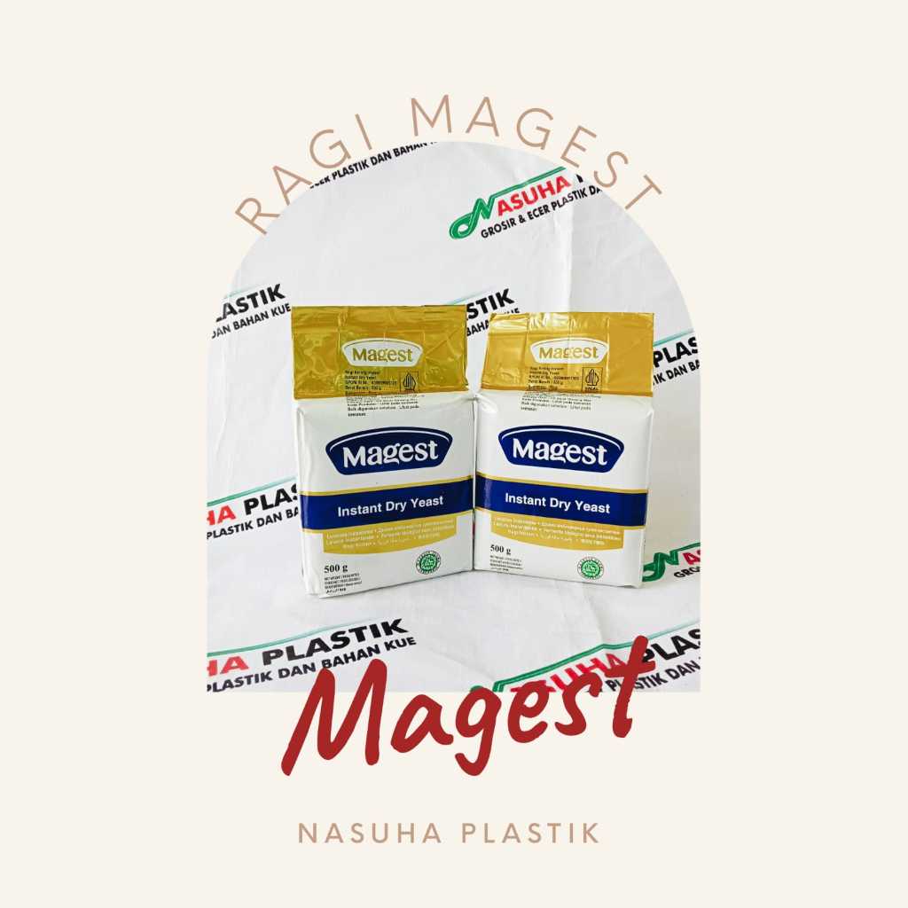 

Magest Ragi instant Dry Yeast 500gr / Pengembang Kue 500gr