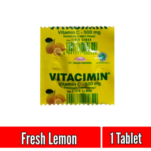 Vitacimin tablet hisap Vitamin C per tablet