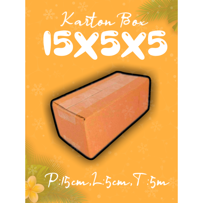 

KARTON BOX 15X5X5 (KARDUS PACKING/KARDUS MINI/KARDUS MURAH)