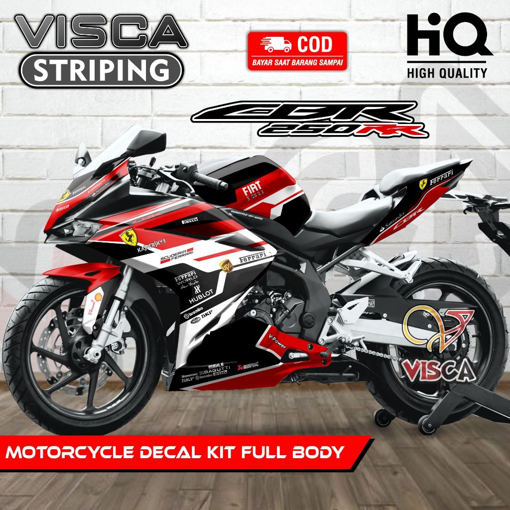 Decal CBR 250 RR Full Body - Stiker Motor CBR 250 RR Full Body - Dekal CBR 250RR Fullbody - Striping