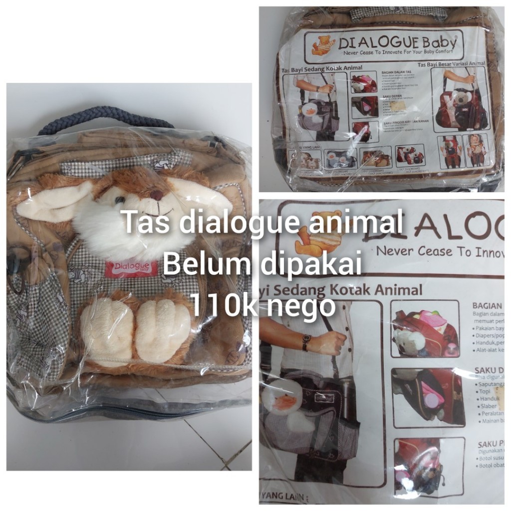 Tas Perlengkapan Bayi Dialogue Baby Boneka - Bekas Kado Belum Dipakai