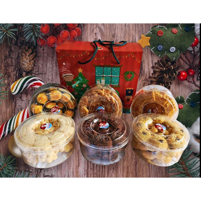 

Hampers Natal Kue Kering (Homemade) Isi 4&6 Toples